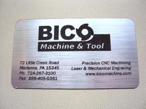 Business card magnet