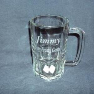 Glass beer mug