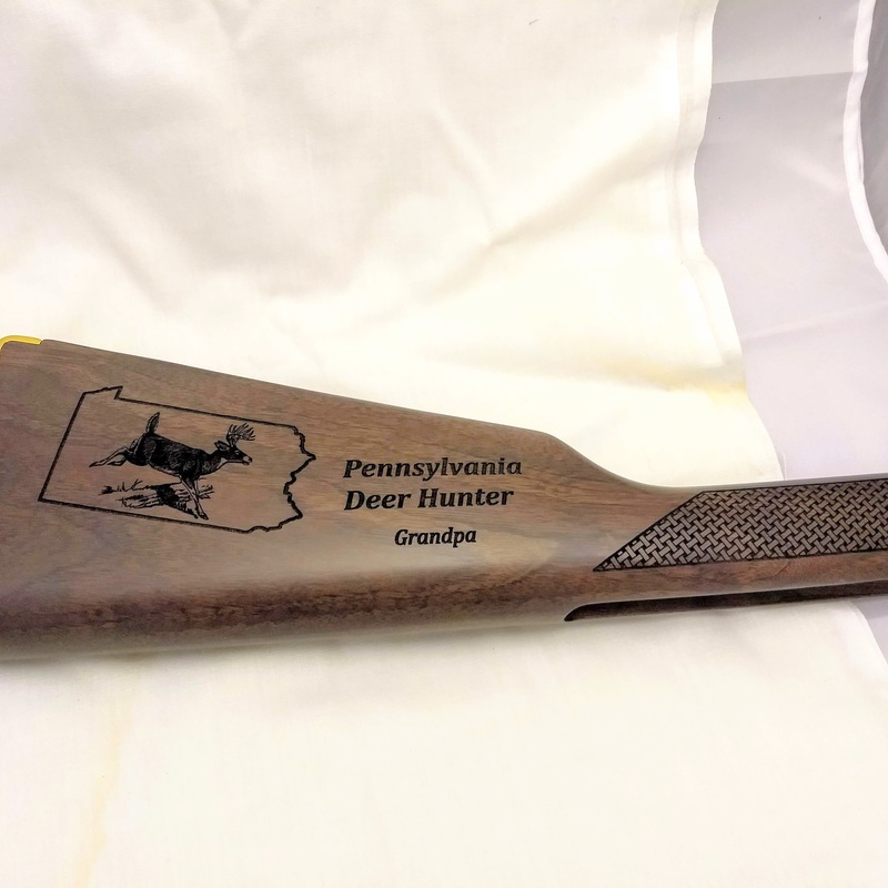 Henry Golden Boy laser engraved stock